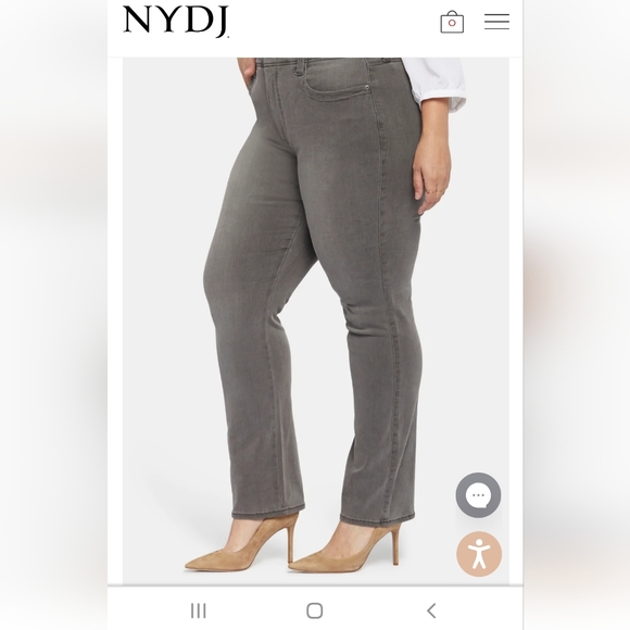 CHICOS NYDJ WOMENS JEANS SIZE 14  STRAIGHT LIFT X TUCK TECHNOLOGY MAKE AN OFFER! - Picture 16 of 16